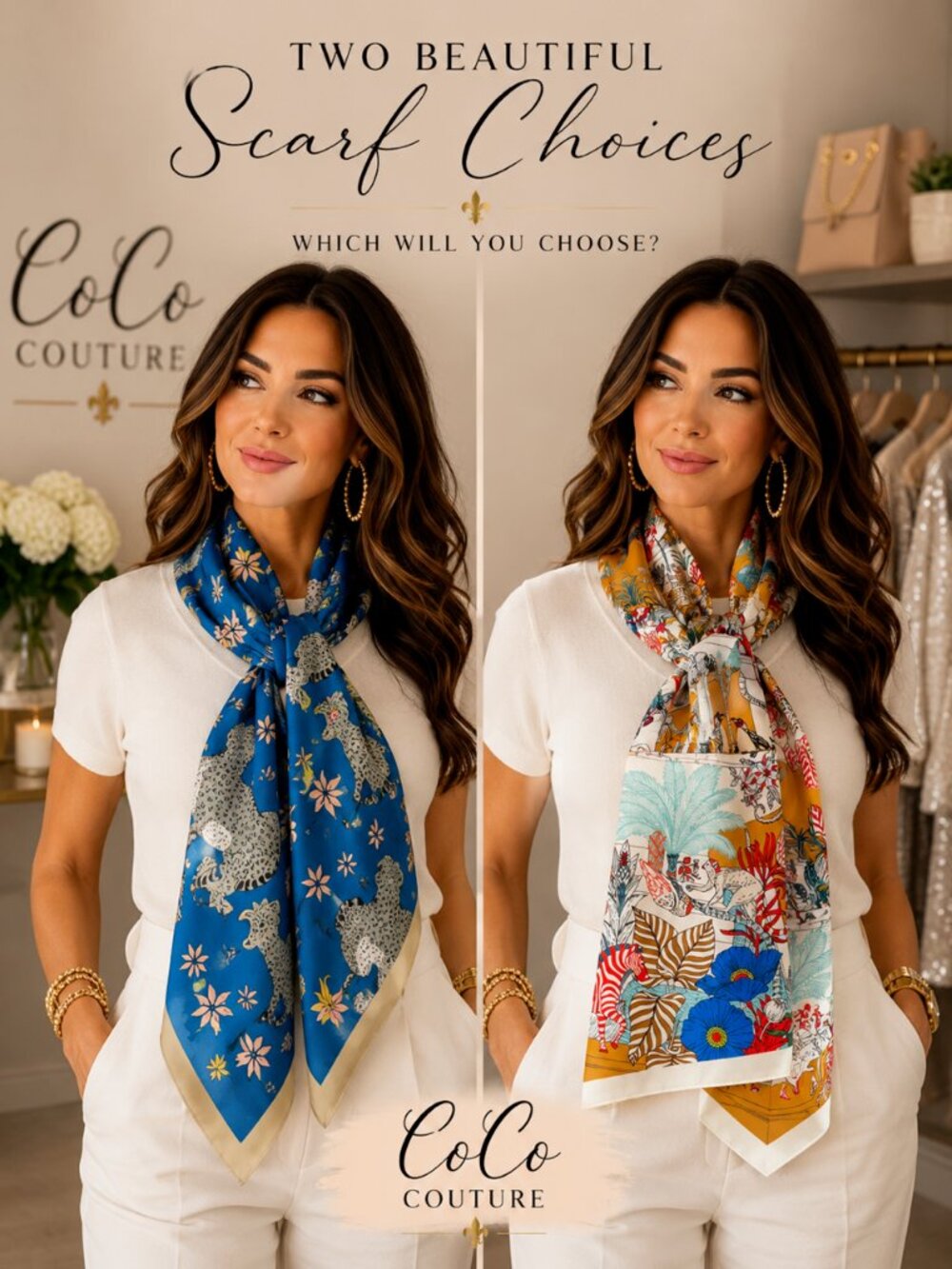 SCR42 Your Choice of prints long scarf